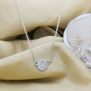 silver cluster necklace-4