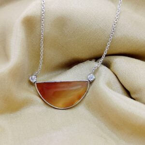 silver moon necklace-4